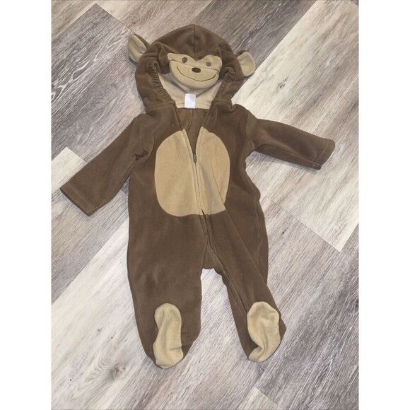 Carters Halloween Costume Hooded Fleece Monkey  - 6 Month Cosplay - Picture 5 of 8